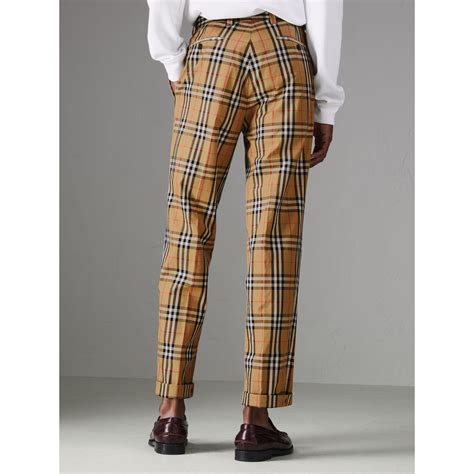 mens burberry velvet trousers|burberry trousers vintage.